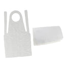 100 X Disposable Apron Plastic Cape Neck Shawl Hairdressing Hair Color Apron Oil