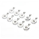 10X Noosa Chunk Snaps Button Base Charms Pendants DIY Jewelry Making Craft OZ
