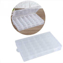 36 Grid Transparent Plastic Storage Box Adjustable Divider Cosmetic Manager