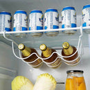 Fridge Organizer Kitchen Storage Rack Shelf Refrigerator Beer Bottle Rack W S7T8