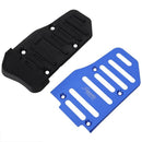 3 Pcs Black Blue Plastic Metal Nonslip Pedal Cover Set for Car K2F5