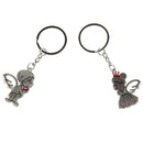 Angel Kiss Couple Metal Keychain & Keyring