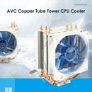 Tower Desktop PC CPU Cooling Fan 4 Copper Heat-Pipes 3 Pin Cooling System