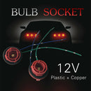 2pcs BA15S 1156 Bulb Socket Lamp Holder with Wires for LED Car Brake Light
