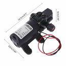12V DC 130PSI 6L/Min 70W Water High Pressure Diaphragm Self Priming Pump ert