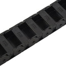 18mm x 37mm Black Flexible Semi Enclosed Cable Drag Chain 1M 39.4"
