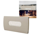 Interior Sun Visor Hanging Accessories PU Leather Car Tissue Box Organizer Case