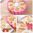 1* Cake Plate Sushi Mold Set Creative Heart Shaped Mold For Birthday Sushi Q0S4