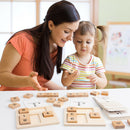 Wooden Number Math Calculate Board Montessori Puzzle Kids Educational Toys