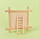 3 pcs Mini Ladder Wood Craft Micro Landscape Ornament Fairy Garden Miniatu%!