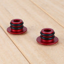 Bike MTB 1 Pair Mini Aluminum Alloy Grip Handlebar Bar End red A