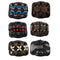 6Pcs  Wood Beads Double Hair Comb Clip Stretchy Hair Combs Ladies Party