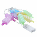 1pcs 10 LED Ice Popsicle Fairy String Lights Battery Operated for Summer, S