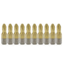 10 Pcs 25mm 1/4" Titanium Coated Anti Slip Hex Shank PH2 Screwdriver Bit new