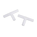 2 pcs 10 mm Plastic DC T-connectors Barbed Pipe Joint Air Hose Joiner