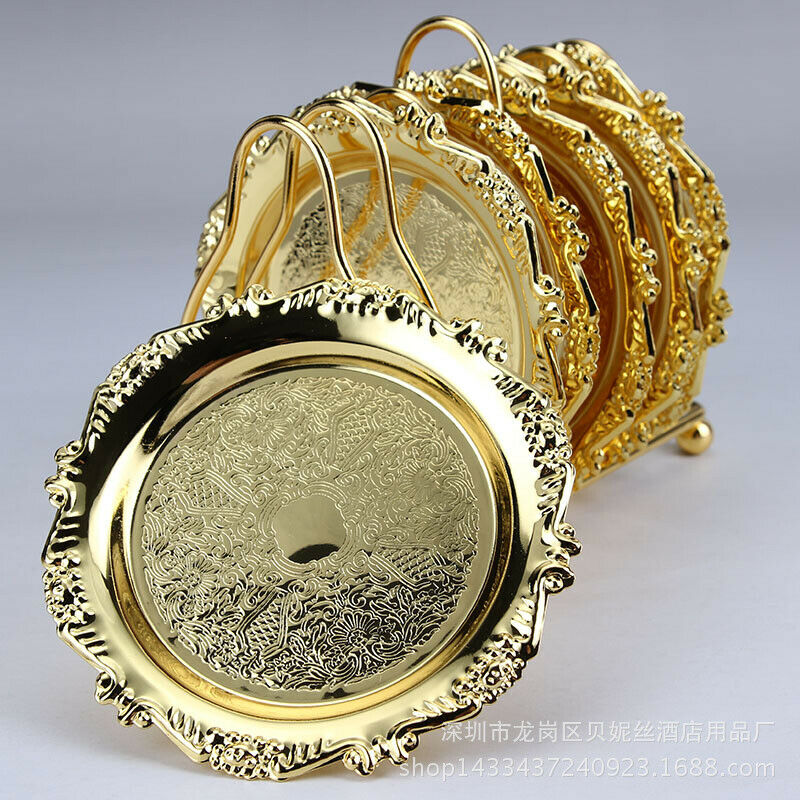 Series 6 Piece Roller Coaster Creative Drink Coaster Decorative Frame Non-SlL4Q1