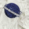 Summer Women Loose T-shirt Star Print Sequin Short-Sleeve Tops (White) (M)