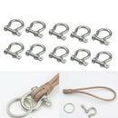 304 Stainless Rope Locks O-shaped Bow buckle O Shackle With Screw Collar Pi V8Q3