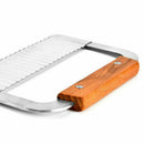 Hardwood Handle Crinkle Wax Vegetable Soap Cutter Wavy Slicer Stainless Steel