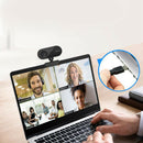 Rotatable USB 2K 1080P Webcam w/ Mic Microphone Camera for Desktop Studying