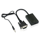 VGA audio, HDMI conversion adapter desktop computer, laptop computer, DVD p