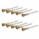 5PCS Mini Wire Brush Brushes Brass Cup Wheel for Grinder or Drill 3x5MM Set New