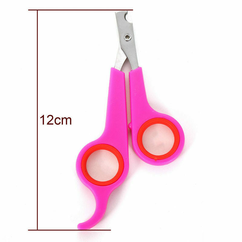 Nail Scissors Pliers Small Pets Dog Cat Claw Grooming pink