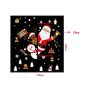 Christmas Window Showcase Removable Santa Claus Snowman Elk Wall Stickers