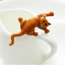 Orange Cat Brooch for Women Animal Brooch Cute Enamel Pin Jewelry Clothes A