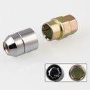 Durable 4+1/Set M12x1.5 Steel Wheel Lock Lug Nut Chrome Locking Nuts D VAE