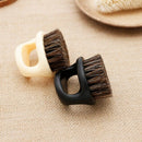 1 Pcs Ring Design Horse Bristle Men Shaving Brush Plastic Portable Barber B