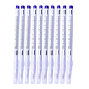 10pcs/set Skin Marker Pen, Tattoo Ink Pencil Scribe Tool for Eyebrow Permanent