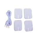 Electrode Lead Wires Cable for Tens Massager 2.5mm Connection with 4 Patches  TE