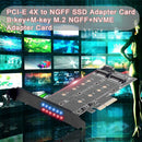 PCI-E 4X to NGFF SSD Adapter Card B-key+M-key M.2 NGFF+NVME Adapter Card A