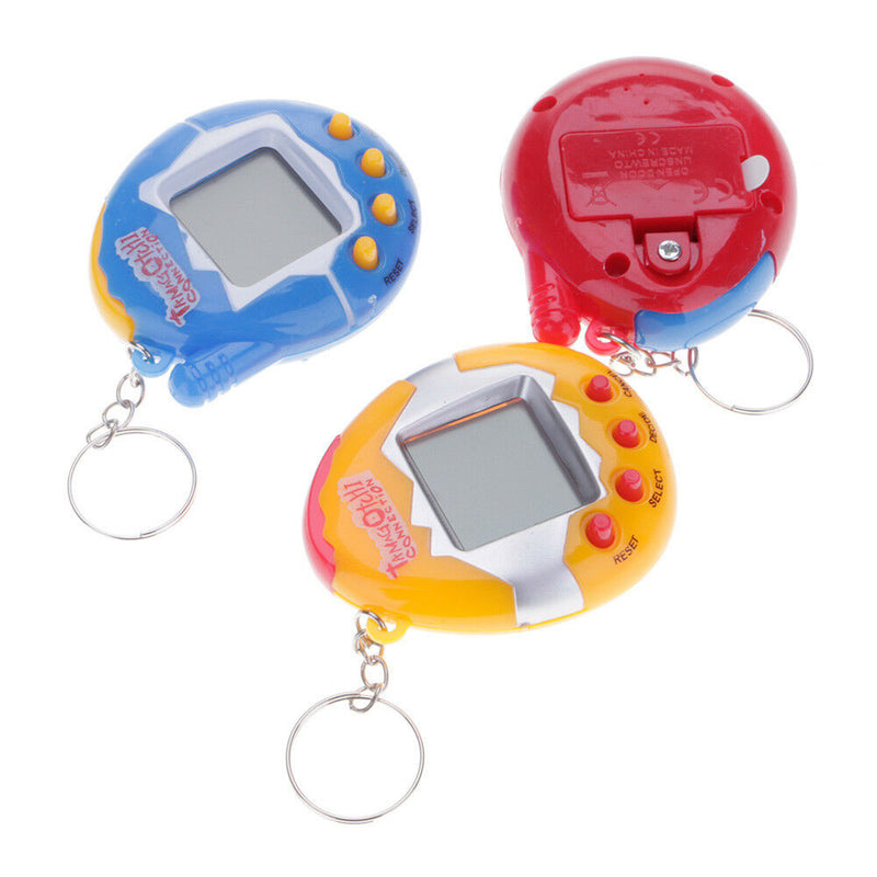 Cartoon Virtual Electronic Pet Mini Hand-hold Game Machine Digital XToy mas Gift