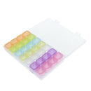 28 Dividers Multicolored Diamond Painting Box Nail Beads Powder Storage Case