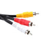 3 RCA Male Jack to 9 RCA Female Plug Splitter Audio Video AV Adapter Cable