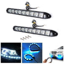 2PCS Bright White 12V 9 LED Daytime Light DRL Car Fog Supply Driving Lamp