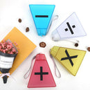 Portable Triangle Water Coffee Tea Bottle Home Outdoor School Car Gym Yellow