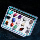 Natural Rock Gemstones Collection Box Quartz Crystal Mineral Specimen Kit