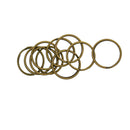 100Pcs Split Keychain Key Rings Jump Rings Round Keyfob Metal Accessory 20mm