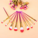 10pcs/set Makeup Brush Fish Tail Powder Contour Foundation Makeup Brushes A