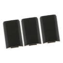 For Microsoft Xbox 360 S Battery Back Cover Door Protector Lid Black - Pack of 3