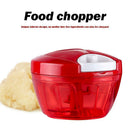 Manual Food Chopper Fruit Vegetable Cutter Meat Grater Nuts Grinder Mincer