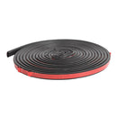 5m B Shape Car Door Seal Strip Weatherstrip Noise Insulation Rubber Seal