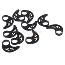10 Pieces Silicone Bluetooth Earphone Headset Earhook Earbud Clip Loop Black