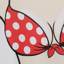 2x Floral Polka Dots Women Bikini Long T Shirt Cover Up Fancy Dress Top Tee