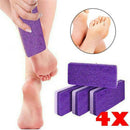 4packs Foot Pumice Sponge Callus Exfoliate Hard Skin Remove Pedicure Scrubber