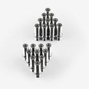 20pcs Extended Wheel Stud Conversion Screw Adapter For BMW M12*1.5-M12*1.5 5cm