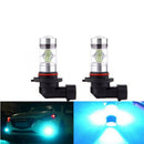 2 Pieces Car 9006 HB4 100W Ice Blue LED Bulb for Fog Running DRL Light Lamp